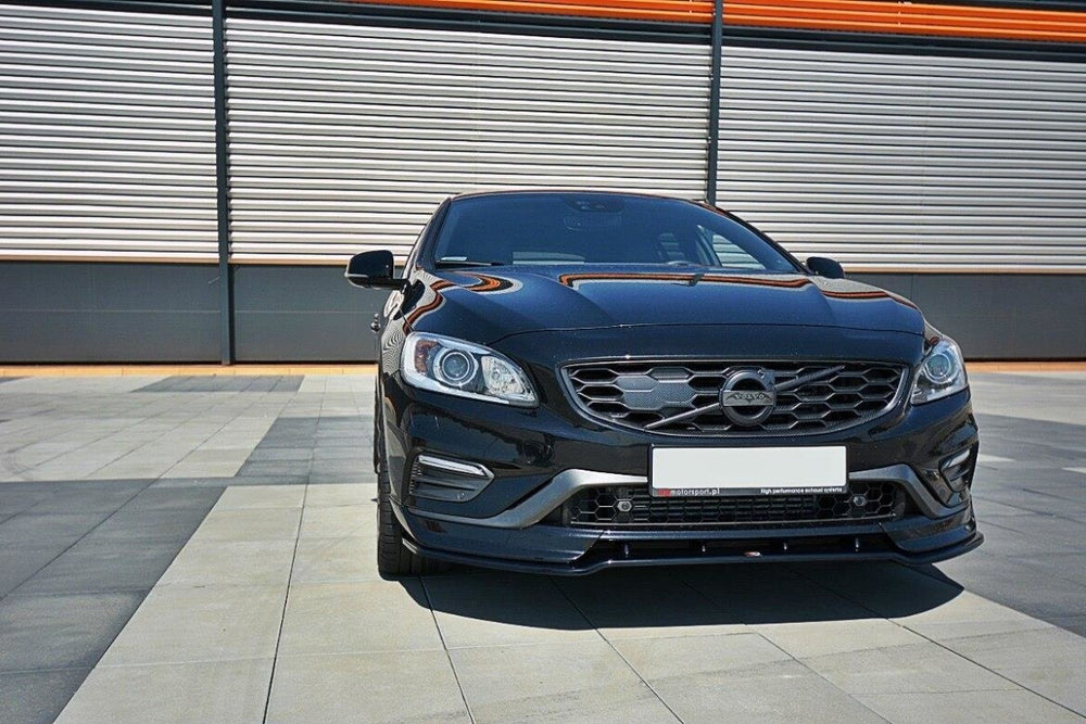 Maxton Parts - Frontlippe V.1 passend für Volvo V60 Polestar FL schwarz Hochglanz