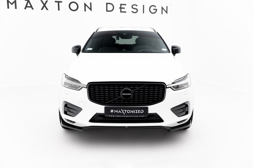 Maxton Parts - Frontlippe V.1 passend für Volvo XC60 Mk2 R-Design schwarz Hochglanz