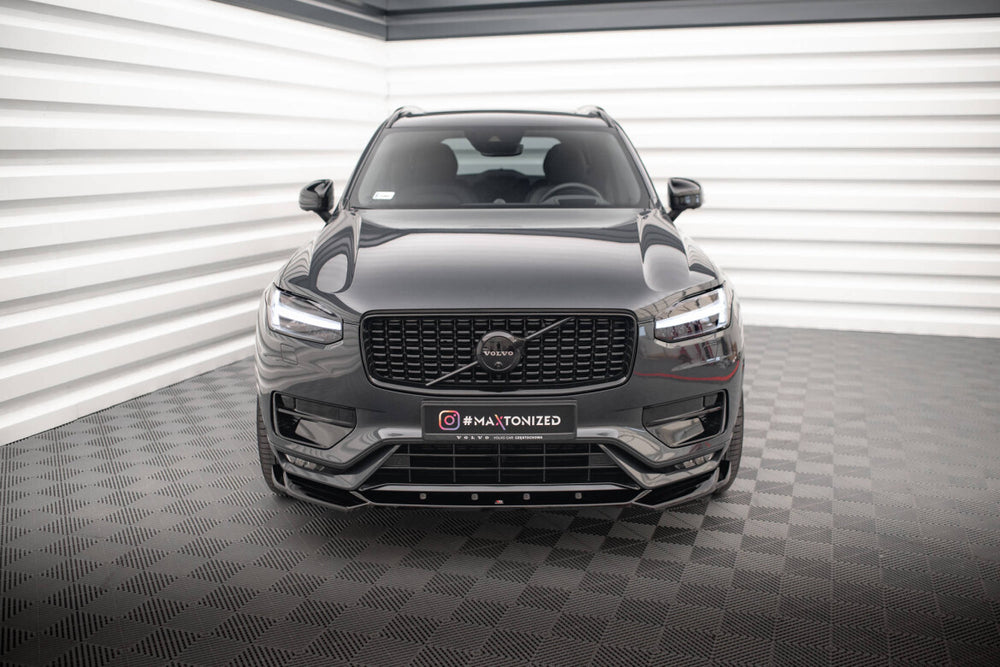 Maxton Parts - Frontlippe V.1 passend für Volvo XC90 R-Design Mk2 FL schwarz Hochglanz