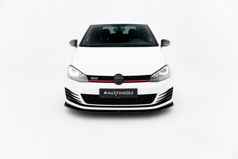 Maxton Parts - Frontlippe V.1 passend für VW Golf 7 GTI schwarz Hochglanz