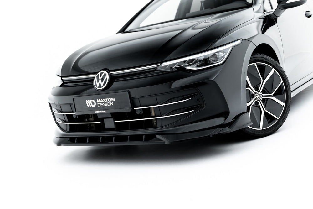 Maxton Parts - Frontlippe V.1 passend für VW Golf Mk8 FL schwarz Hochglanz