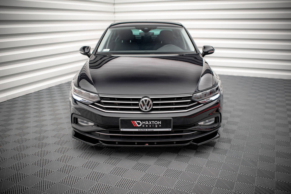 Maxton Parts - Frontlippe V.1 passend für VW Passat B8 FL schwarz Hochglanz