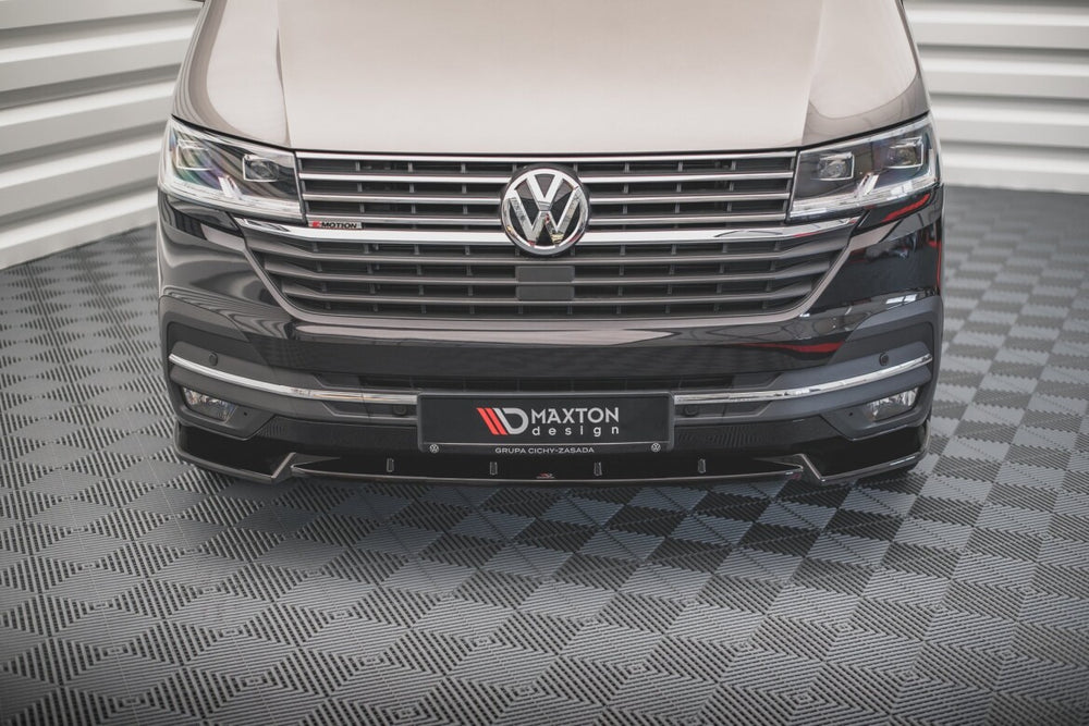 Maxton Parts - Frontlippe V.1 passend für VW T6.1 schwarz Hochglanz