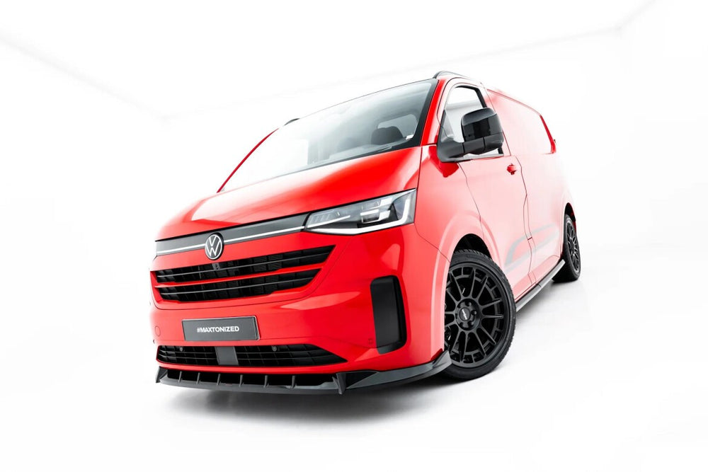 Maxton Parts - Frontlippe V.1 passend für VW Transporter T7 schwarz Hochglanz