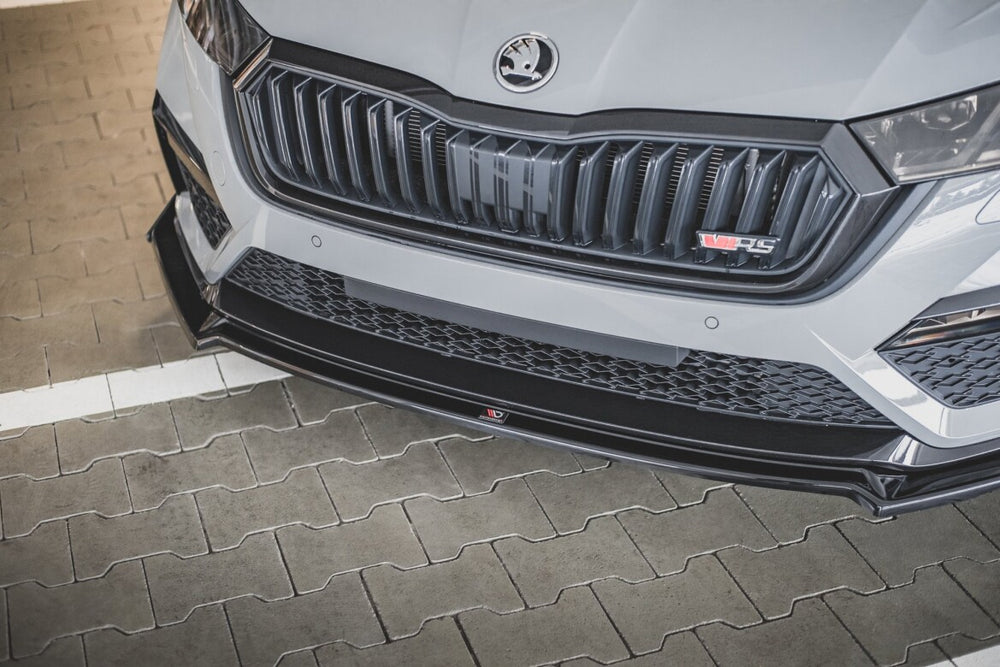 Maxton Parts - Frontlippe V.2 + Flaps passend für Skoda Octavia RS Mk4
