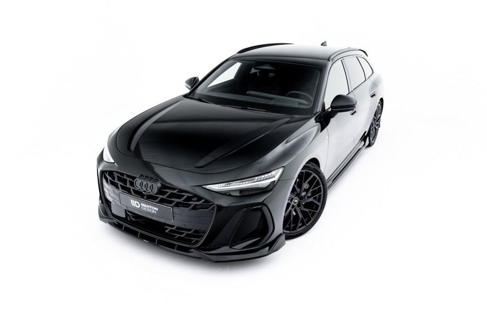 Maxton Parts - Frontlippe V.2 passend für Audi A6 S-Line C9 schwarz Hochglanz