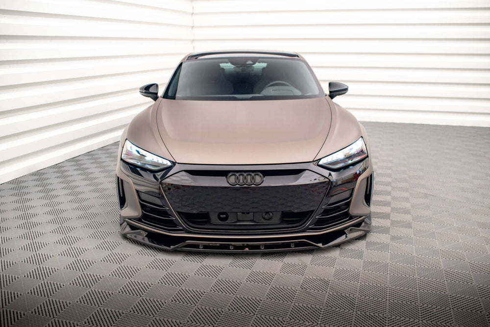 Maxton Parts - Frontlippe V.2 passend für Audi e-Tron GT / RS GT Mk1 schwarz Hochglanz