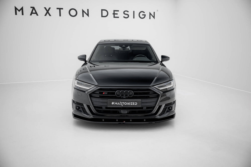Maxton Parts - Frontlippe V.2 passend für Audi S8 / A8 S-Line D5 schwarz Hochglanz
