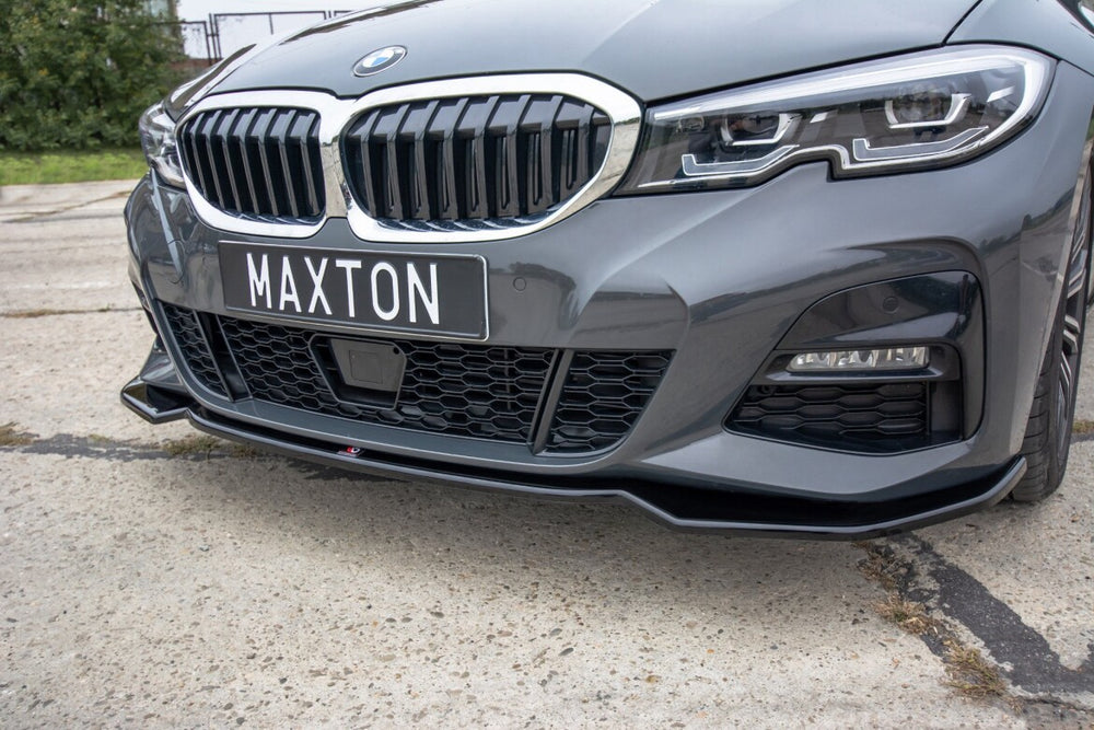 Maxton Parts - Frontlippe V.2 passend für BMW 3er M-Paket G20 schwarz Hochglanz