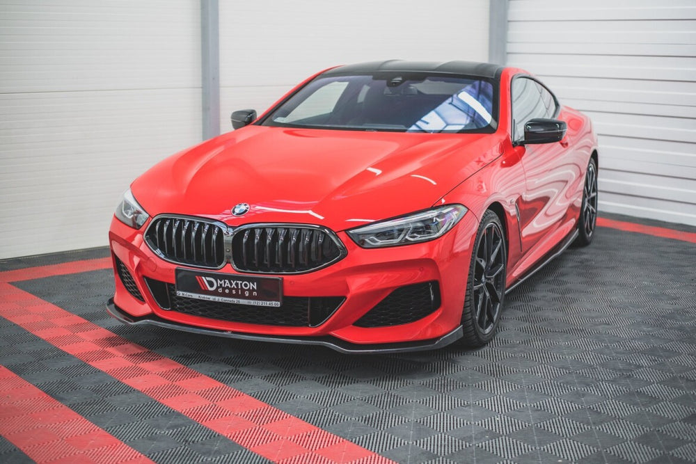 Maxton Parts - Frontlippe V.2 passend für BMW 8 Coupe G15 / 8 Gran Coupe M Paket G16 schwarz Hochglanz