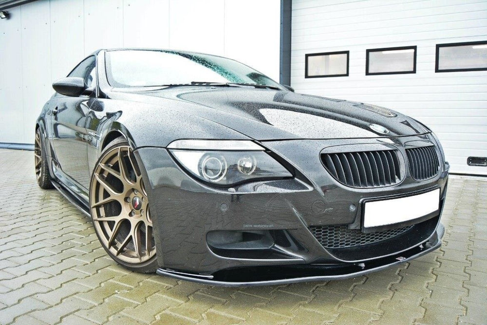 Maxton Parts - Frontlippe V.2 passend für BMW M6 E63 schwarz Hochglanz