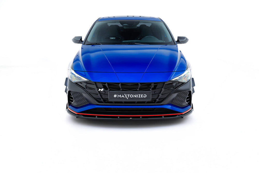 Maxton Parts - Frontlippe V.2 passend für Hyundai Elantra N Mk7 schwarz Hochglanz