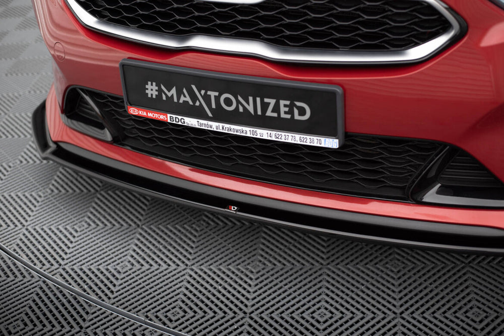 Maxton Parts - Frontlippe V.2 passend für Kia Ceed GT / GT-Line Mk3 / Proceed Mk1 schwarz Hochglanz