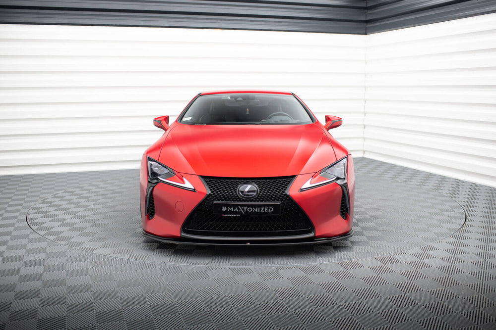 Maxton Parts - Frontlippe V.2 passend für Lexus LC 500 schwarz Hochglanz