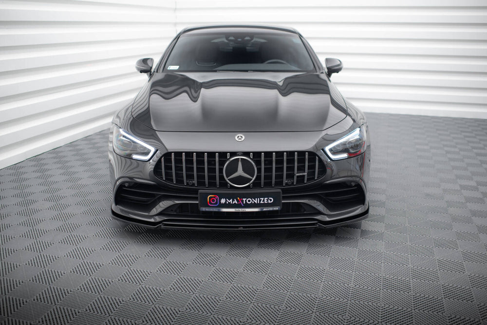 Maxton Parts - Frontlippe V.2 passend für Mercedes-AMG GT 53 4-Door Coupe X290 schwarz Hochglanz