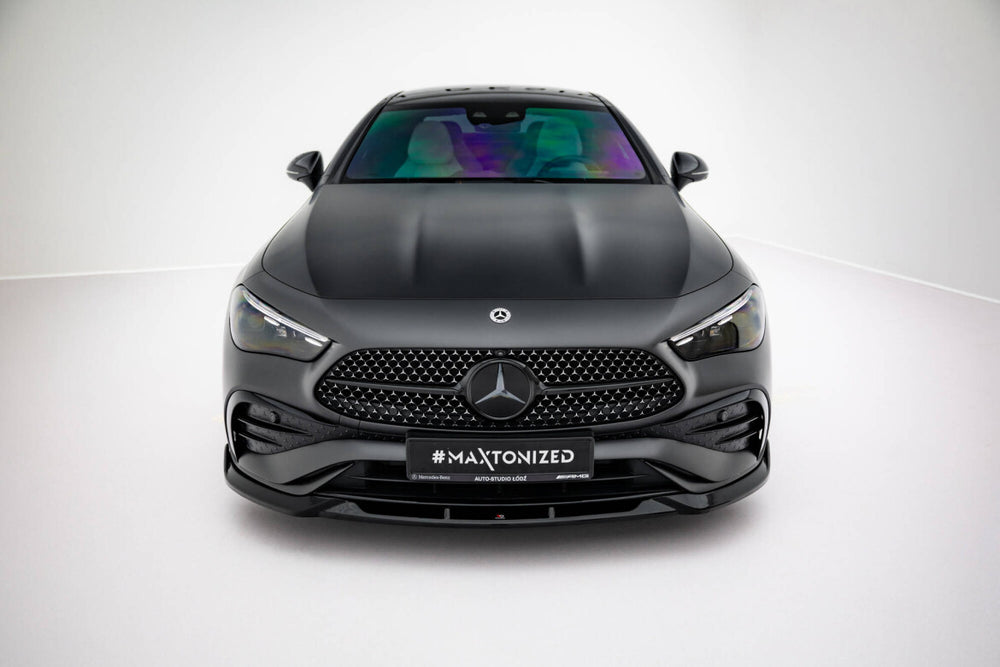 Maxton Parts - Frontlippe V.2 passend für Mercedes CLE AMG-Line C236 schwarz Hochglanz