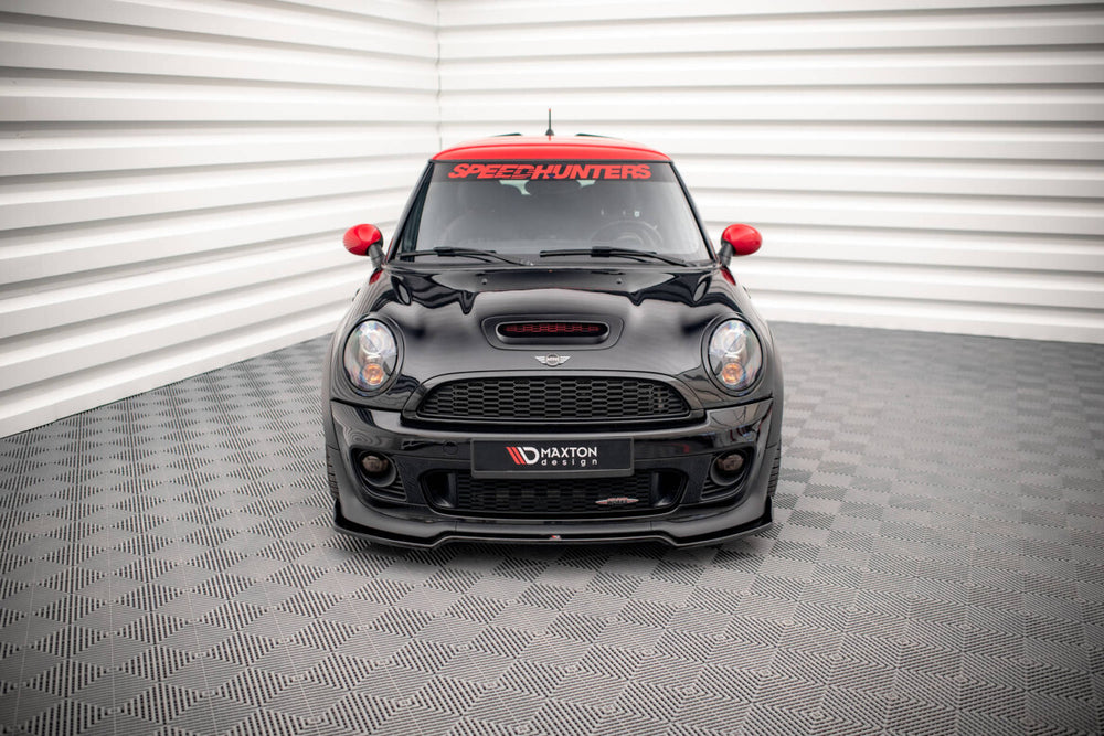 Maxton Parts - Frontlippe V.2 passend für Mini Cooper John Cooper Works R56 schwarz Hochglanz