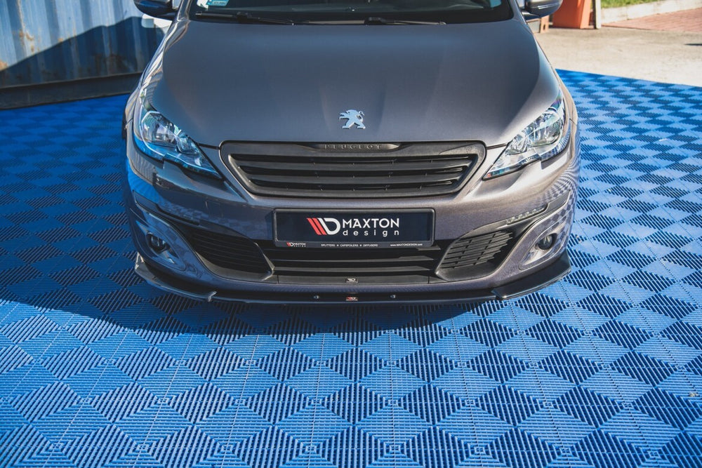 Maxton Parts - Frontlippe V.2 passend für Peugeot 308 Mk2 schwarz Hochglanz