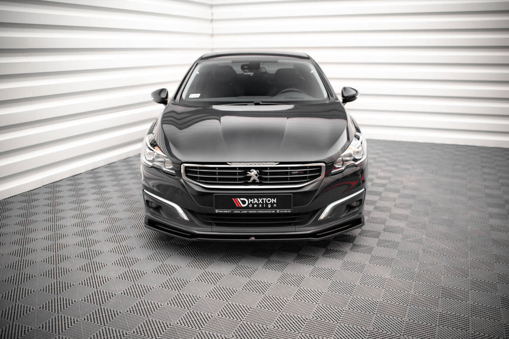 Maxton Parts - Frontlippe V.2 passend für Peugeot 508 GT Mk1 FL schwarz Hochglanz