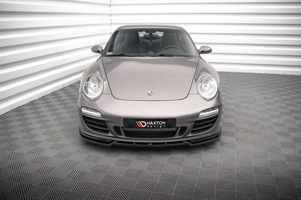 Maxton Parts - Frontlippe V.2 passend für Porsche 911 Carrera GTS 997 FL schwarz Hochglanz
