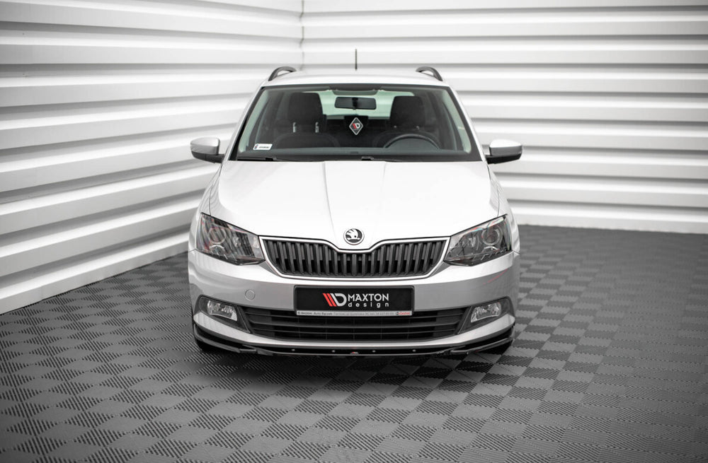 Maxton Parts - Frontlippe V.2 passend für Skoda Fabia Mk3 schwarz Hochglanz