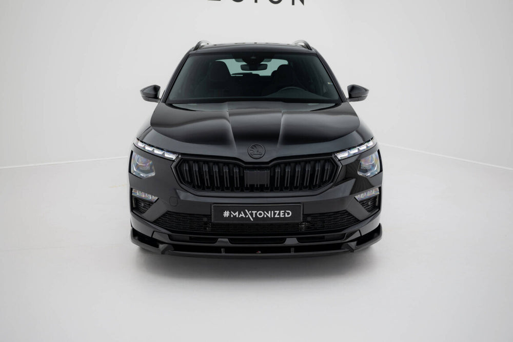 Maxton Parts - Frontlippe V.2 passend für Skoda Kamiq Monte Carlo Mk1 FL schwarz Hochglanz