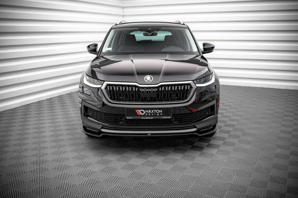 Maxton Parts - Frontlippe V.2 passend für Skoda Kodiaq Mk1 FL schwarz Hochglanz