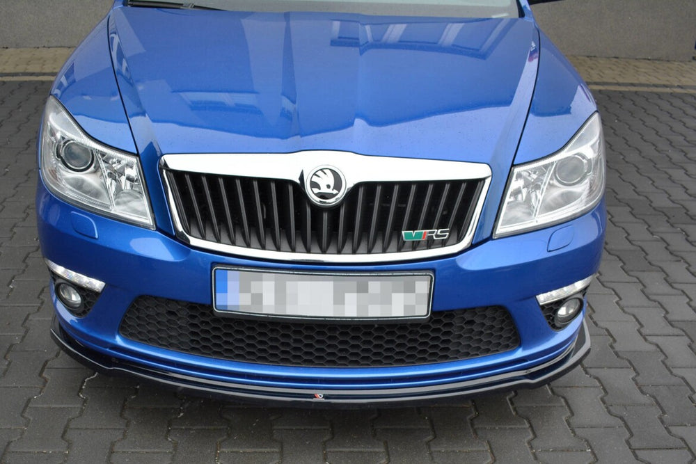 Maxton Parts - Frontlippe V.2 passend für Skoda Octavia RS Mk2 FL schwarz Hochglanz