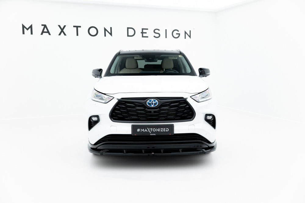Maxton Parts - Frontlippe V.2 passend für Toyota Highlander Mk4 schwarz Hochglanz