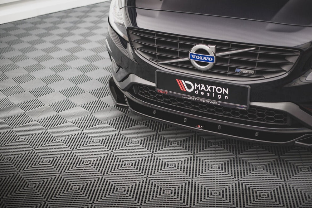 Maxton Parts - Frontlippe V.2 passend für Volvo S60 R-Design Mk2 FL schwarz Hochglanz