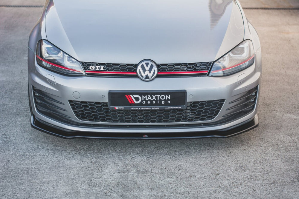 Maxton Parts - Frontlippe V.2 passend für VW Golf GTI Mk7 schwarz Hochglanz