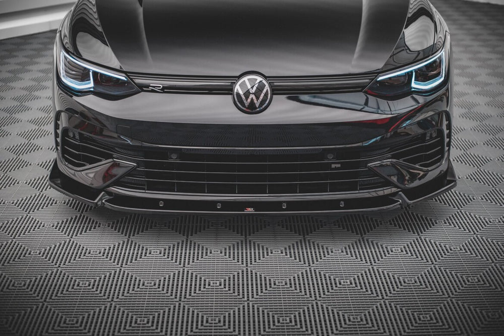 Maxton Parts - Frontlippe V.2 passend für VW Golf R Hatchback / Variant Mk8 schwarz Hochglanz