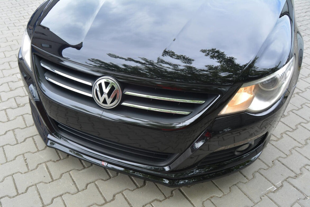 Maxton Parts - Frontlippe V.2 passend für VW Passat CC Standard schwarz Hochglanz