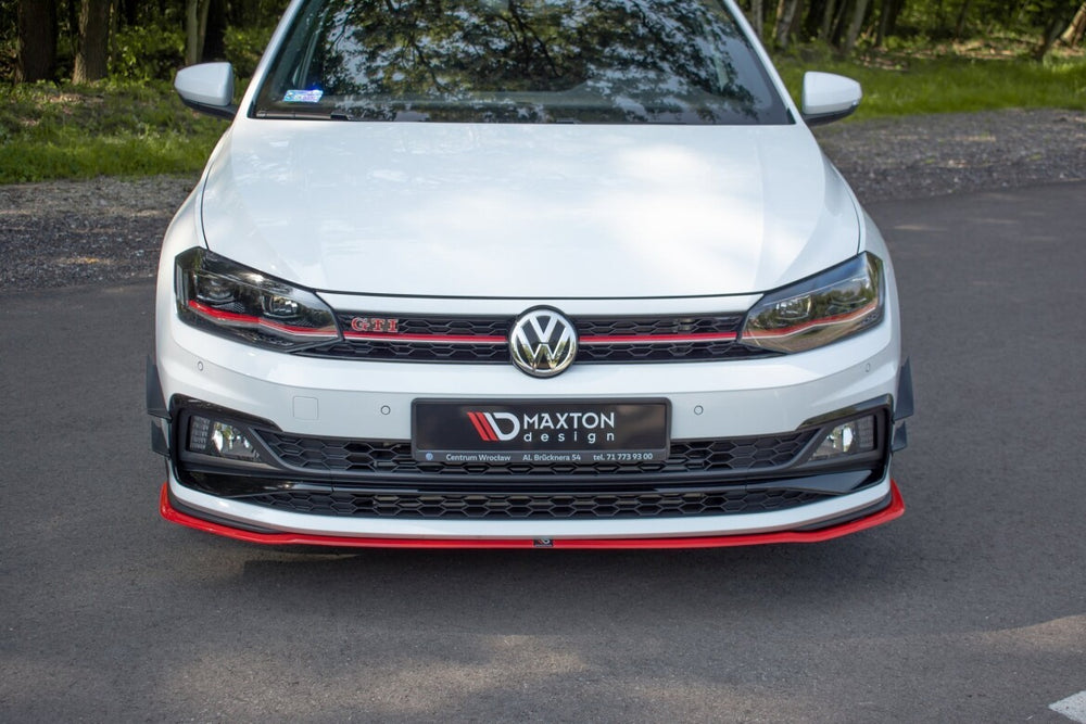 Maxton Parts - Frontlippe V.2 passend für VW POLO MK6 GTI Carbon Look