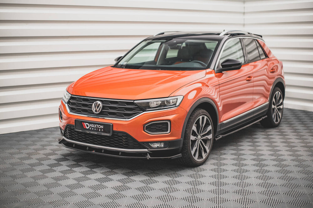 Maxton Parts - Frontlippe V.2 passend für VW T-Roc Mk1 schwarz Hochglanz