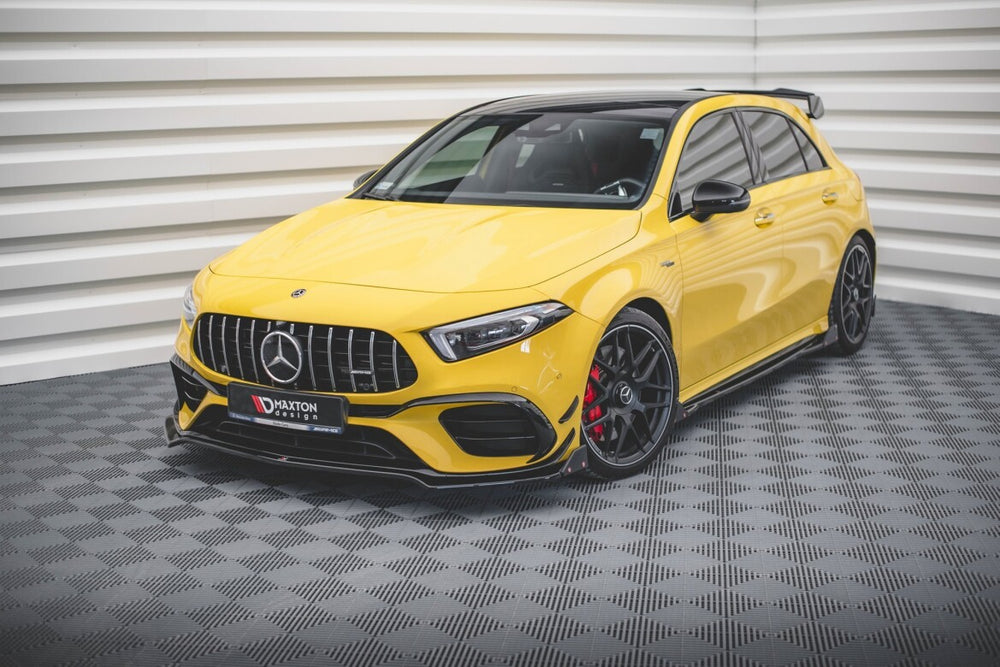 Maxton Parts - Frontlippe V.3 + Flaps passend für Mercedes-AMG A 45 S Aero Pack W177