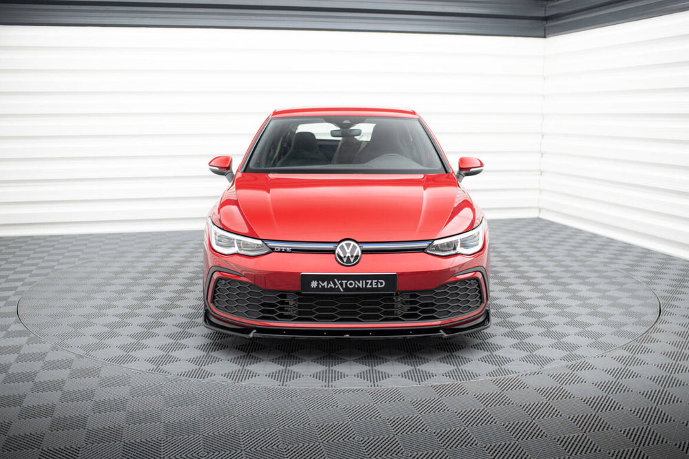 Maxton Parts - Frontlippe V.3 + Flaps passend für VW Golf GTI / GTE / GTD / R-Line Mk8
