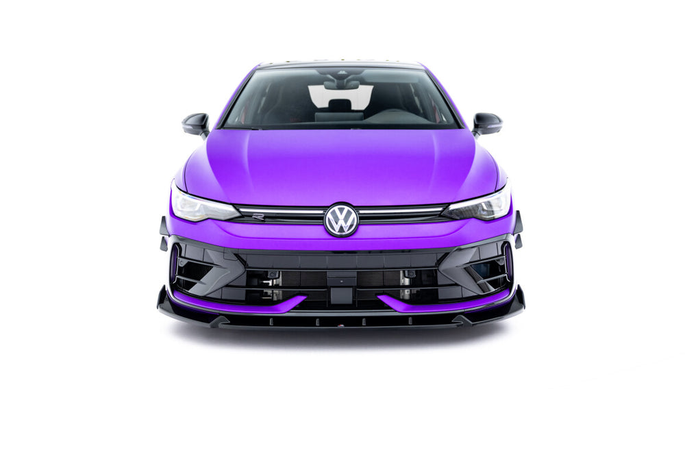 Maxton Parts - Frontlippe V.3 + Flaps passend für VW Golf R Hatchback / Variant Mk8 FL