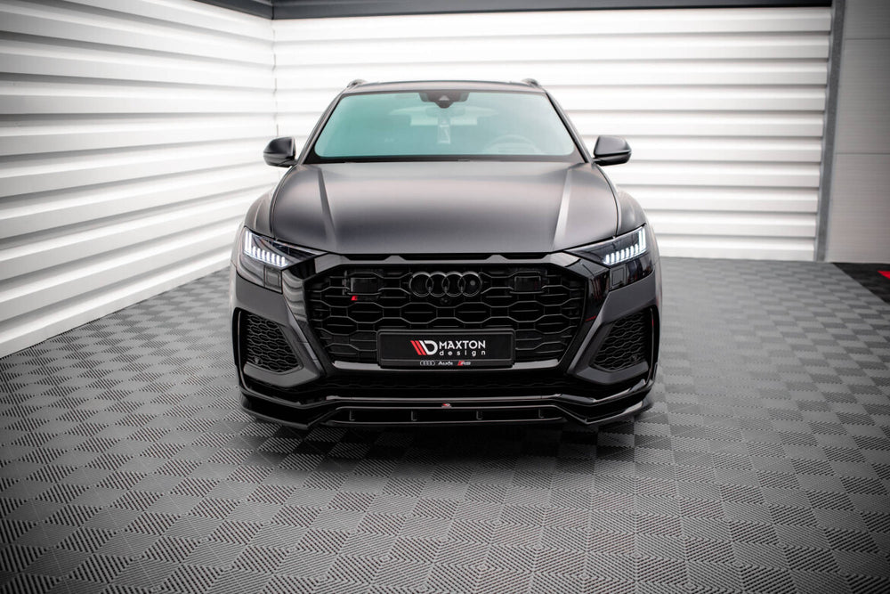 Maxton Parts - Frontlippe V.3 passend für Audi RSQ8 Mk1 schwarz Hochglanz