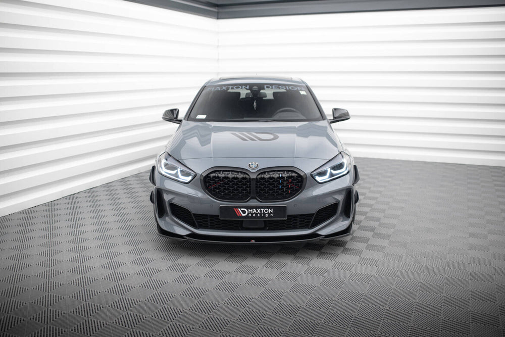 Maxton Parts - Frontlippe V.3 passend für BMW 1er M-Paket/ M135i / 128ti F40 schwarz Hochglanz