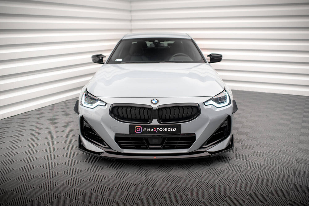 Maxton Parts - Frontlippe V.3 passend für BMW 2 Coupe M-Paket / M240i G42 schwarz Hochglanz