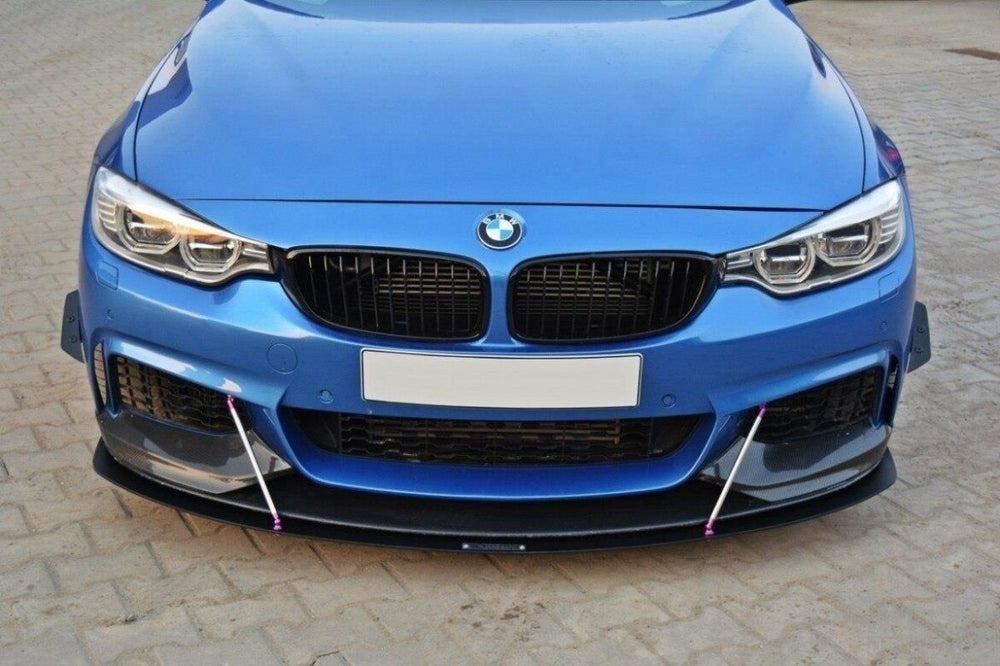 Maxton Parts - Frontlippe V.3 passend für BMW 4er Coupe / Gran Coupe / Cabrio M-Paket F32 / F36 / F33 schwarz matt