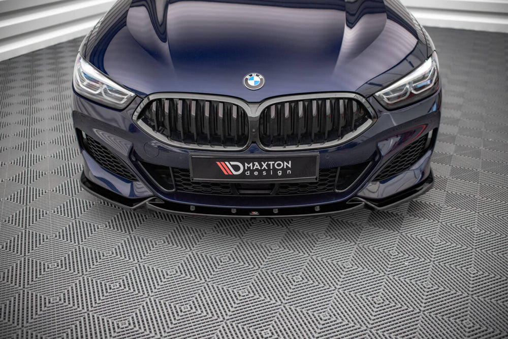 Maxton Parts - Frontlippe V.3 passend für BMW 8 Coupe G15 / 8 Gran Coupe M Paket G16 schwarz Hochglanz