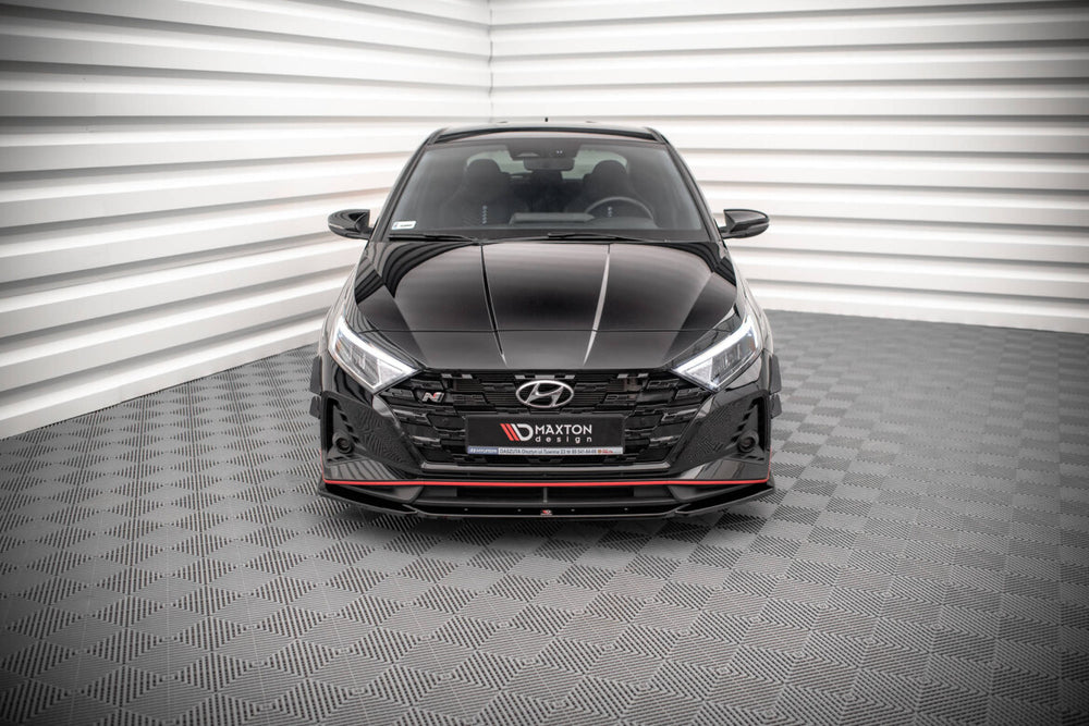 Maxton Parts - Frontlippe V.3 passend für Hyundai I20 N Mk3 schwarz Hochglanz