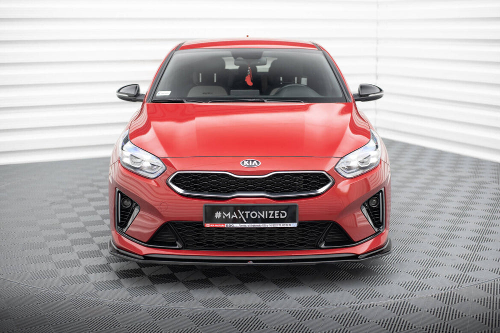 Maxton Parts - Frontlippe V.3 passend für Kia Ceed GT / GT-Line Mk3 / Proceed Mk1 schwarz Hochglanz