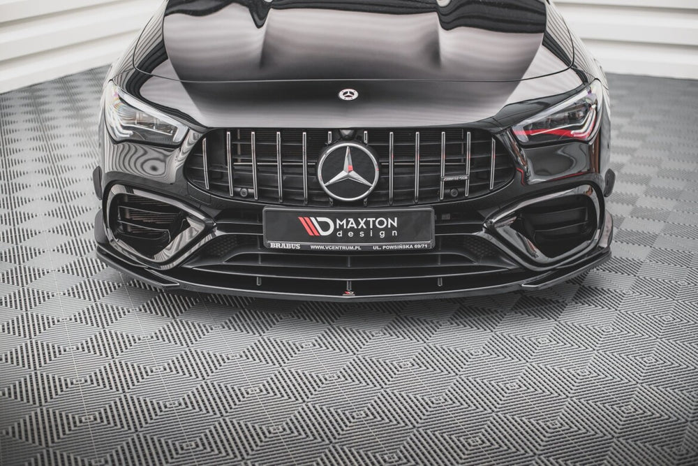 Maxton Parts - Frontlippe V.3 passend für Mercedes-AMG CLA 45 Aero C118 schwarz Hochglanz