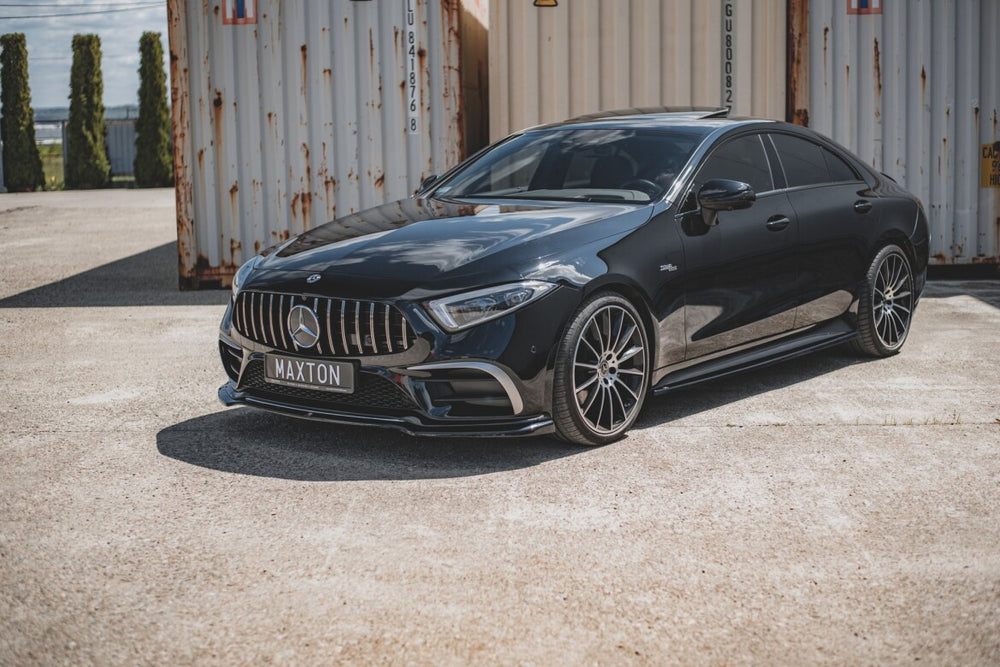 Maxton Parts - Frontlippe V.3 passend für Mercedes-AMG CLS 53 C257 schwarz Hochglanz