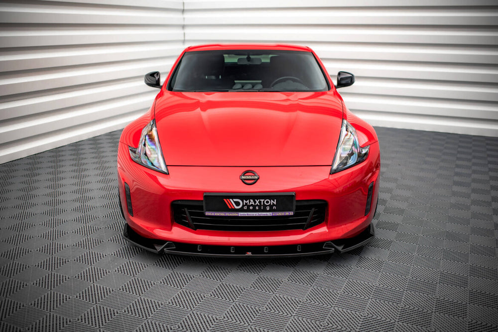 Maxton Parts - Frontlippe V.3 passend für Nissan 370Z FL schwarz Hochglanz