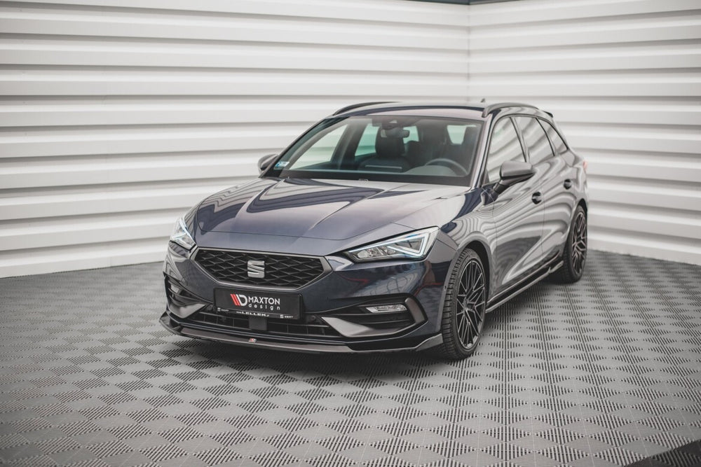 Maxton Parts - Frontlippe V.3 passend für Seat Leon FR Mk4 schwarz Hochglanz (SE-LE-4-FR-FD3-G)