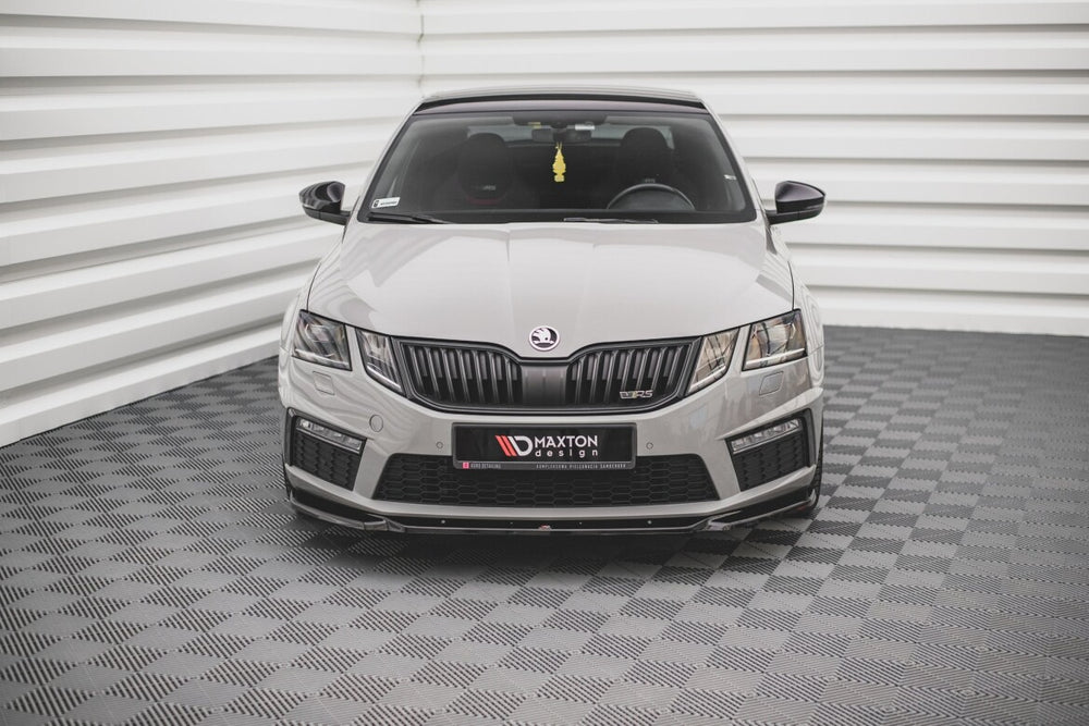 Maxton Parts - Frontlippe V.3 passend für Skoda Octavia RS Mk3 FL schwarz Hochglanz